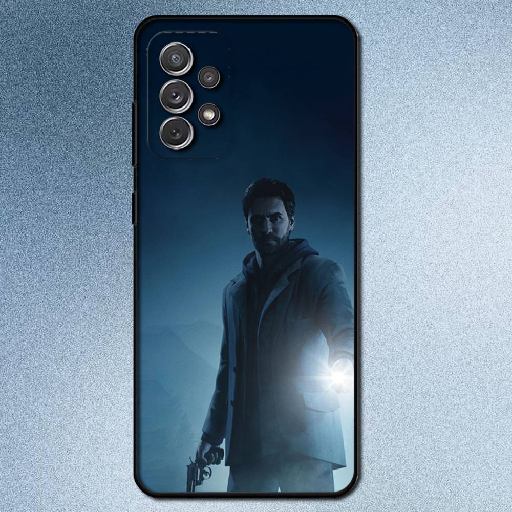 Крутой чехол для телефона игры Alan Wake для Samsung S 9,10,21,30,22,23,24,25,Ultra,Plus,Lite,FE,4,5G Черный Мягкий Точный