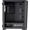Nfortec - KRATER X Boîtier PC Gaming Mid Tower ATX,4x 120mm Ventilateurs ARGB inclus,Mesh frontal,Verre trempé latéral,Noir