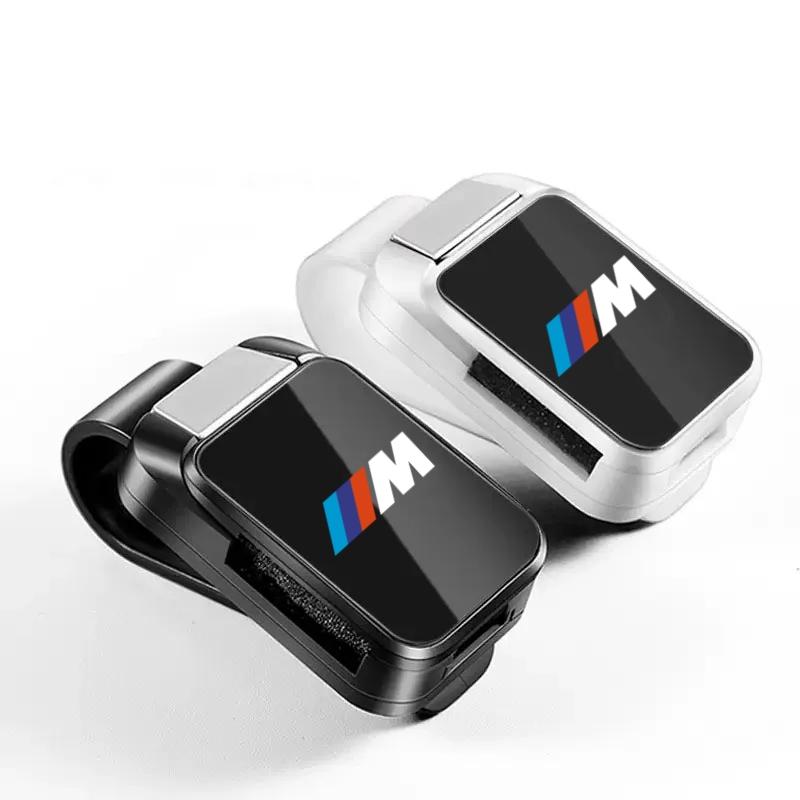 LVLL3 Car Sunglasses Clip Card Ticket Holder Stand Fastener Sun Visor For BMW M E30 E39 E46 E90 E93 E60 F10 M5 M6 M7 X4 X5 X1