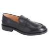 Mens Saddle Plain Leather Slip-on Loafers