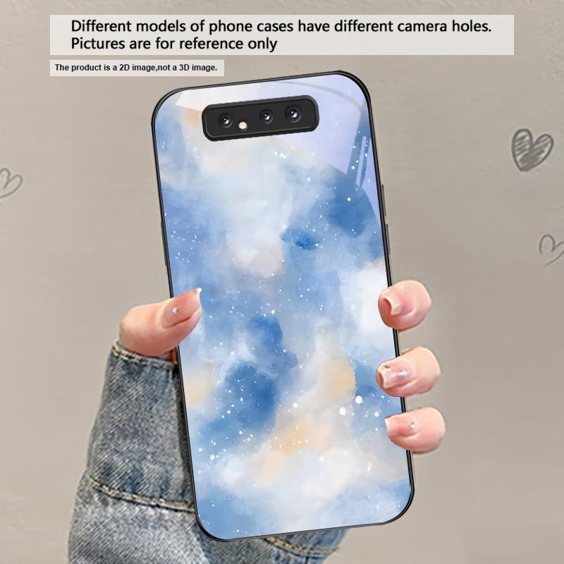 Чернильная Звездная река Для Samsung Galaxy A30 A31 A32 A33 A34 A35 A42 A30s A20 A25 A26 A51 A56 A54 A72 A73 70 Стеклянный Чехол для Телефона