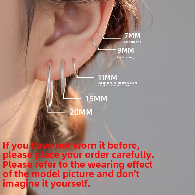 Женские витые серьги-кольца Banyan Tree из стерлингового серебра 999 пробы — простые и универсальные.