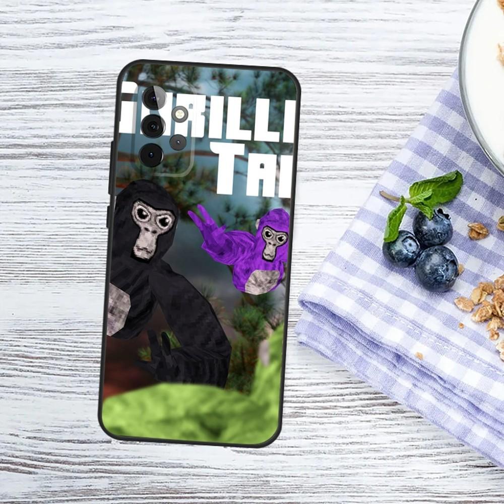 Чехол для телефона с рисунком обезьяны G-Gorilla TagS для Samsung Galaxy A13, A21s, A22, A31, A32, A52, A53, A71, A80, A91, мягкий черный чехол для телефона