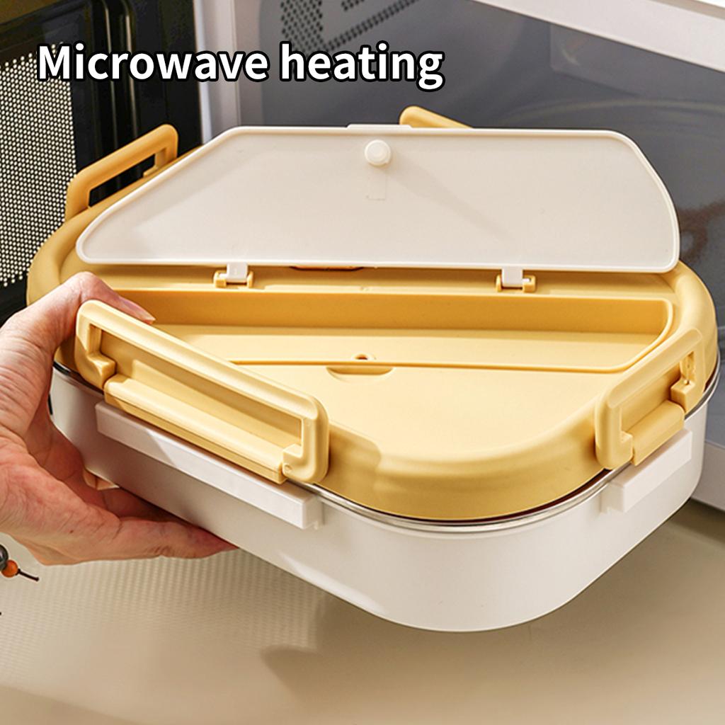 1200 мл 304 нержавеющая сталь Bento Lunch Box с суповой чашей портативный герметичный пищевой контейнер 4 отсека контейнер для обеда