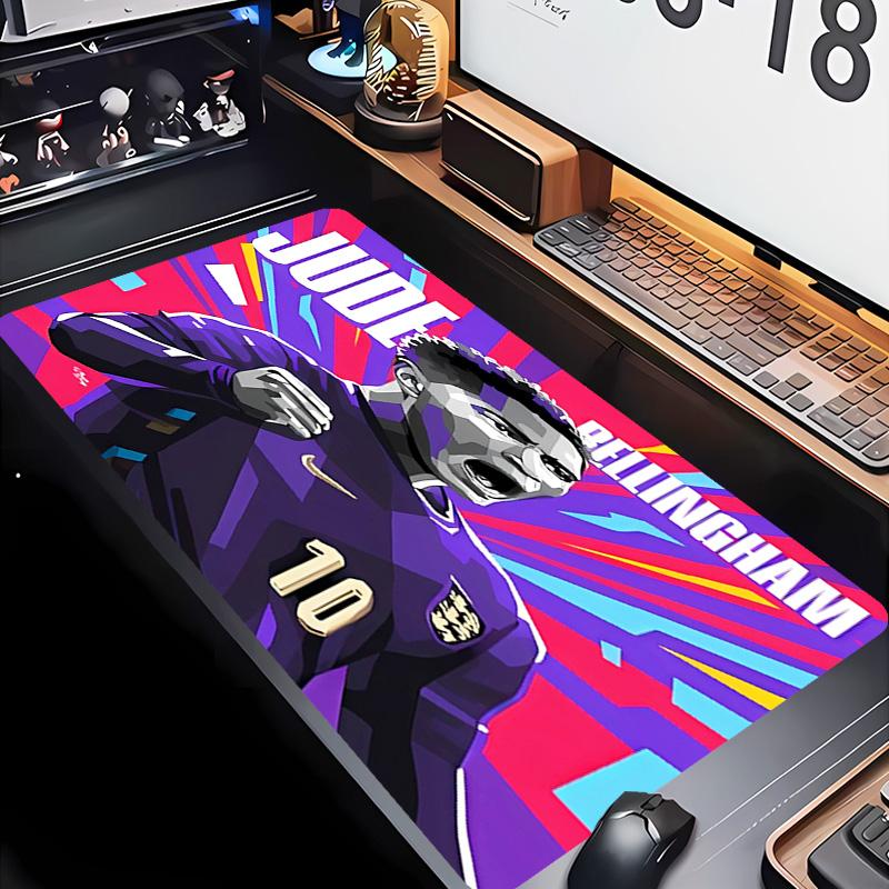 Kylian Mbappé Theme Premium Non-slip Mouse Pad with Stitched Edges,Durable Rubber Material,for Desktop & Gaming Great Gifts