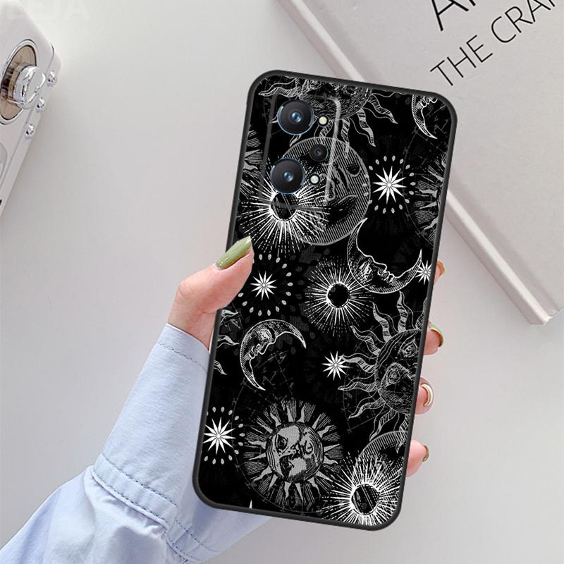 Полумесяц Солнце Для Realme C61 C75 C55 C51 C21Y C25S C67 C53 13 12 10 11 14 Pro Plus GT 6T 6 5 GT7 Pro Чехол