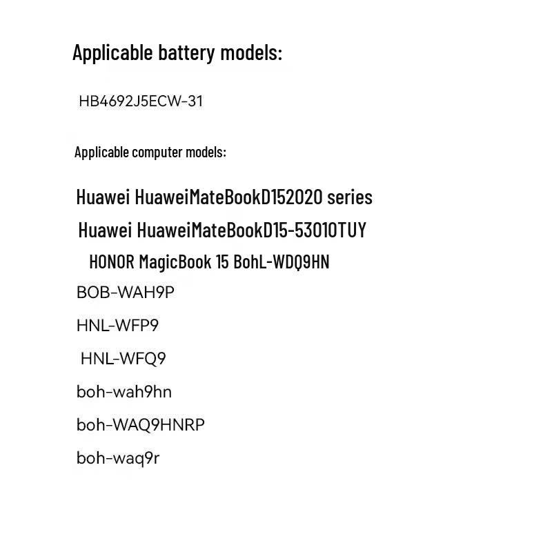 Llano Laptop Battery for Huawei Honor HBL-W19 W29
