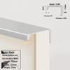 Concealed Edge-Banding Cabinet Door and Drawer Handle