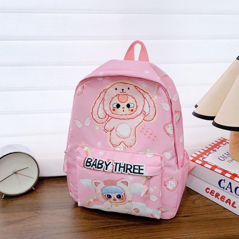 Large Capacity Primary School Schoolbag Cartoon Cute Foreign Style Printing Boys And Girls Backpack Children'S Backpack