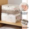 Quilt Storage Bag with Double Zippers Large Capacity Transparent Design Waterproof Easy To Clean Reusable Moisture-proof Storage Bag