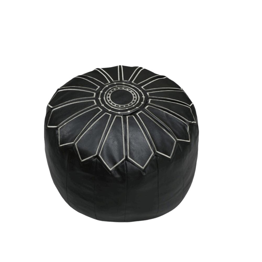 Waterproof Pumpkin Pouf Cover Round Sofa Stool Cover Storage Leg Bench Home Furniture
