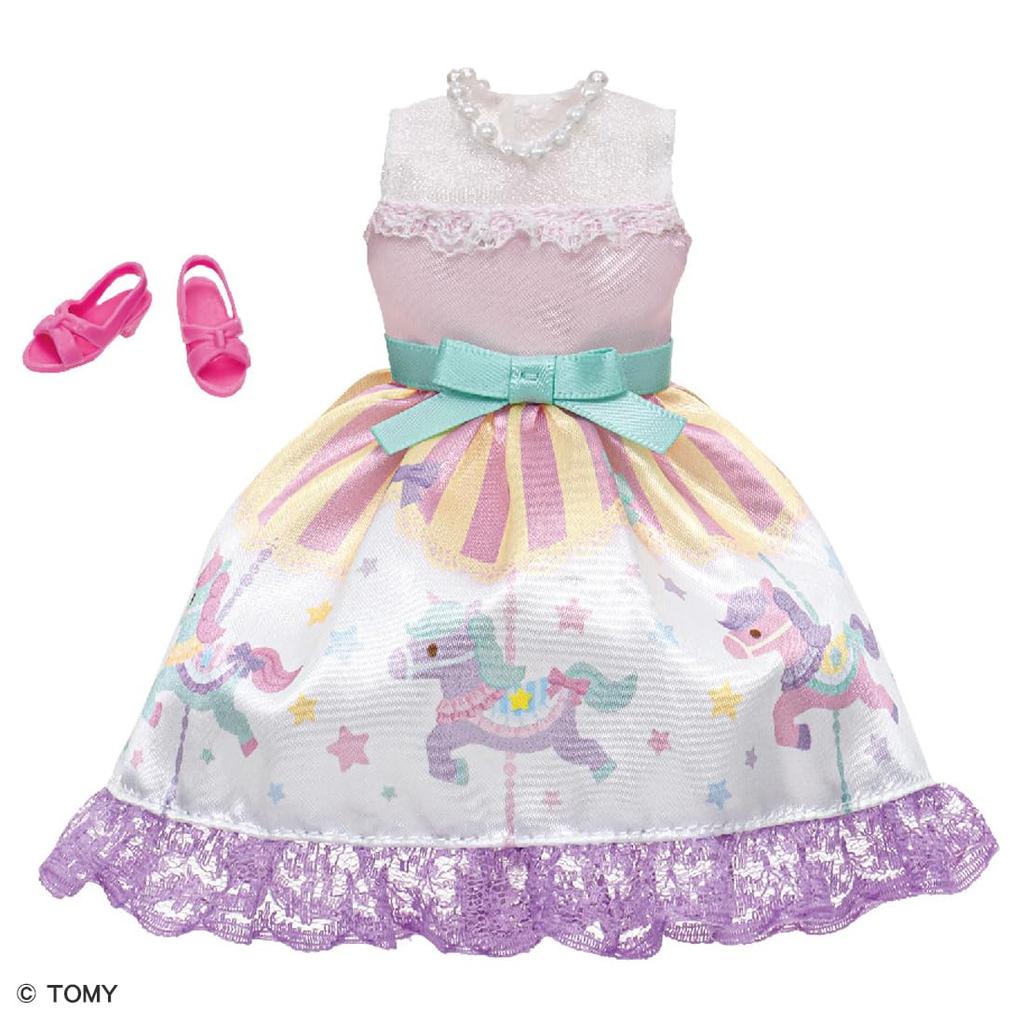 TAKARA TOMY Одень Мое Первое Платье Happy Play Toy Ages Licca-chan LW-01 Merry-Go-Round Dress-up 3+