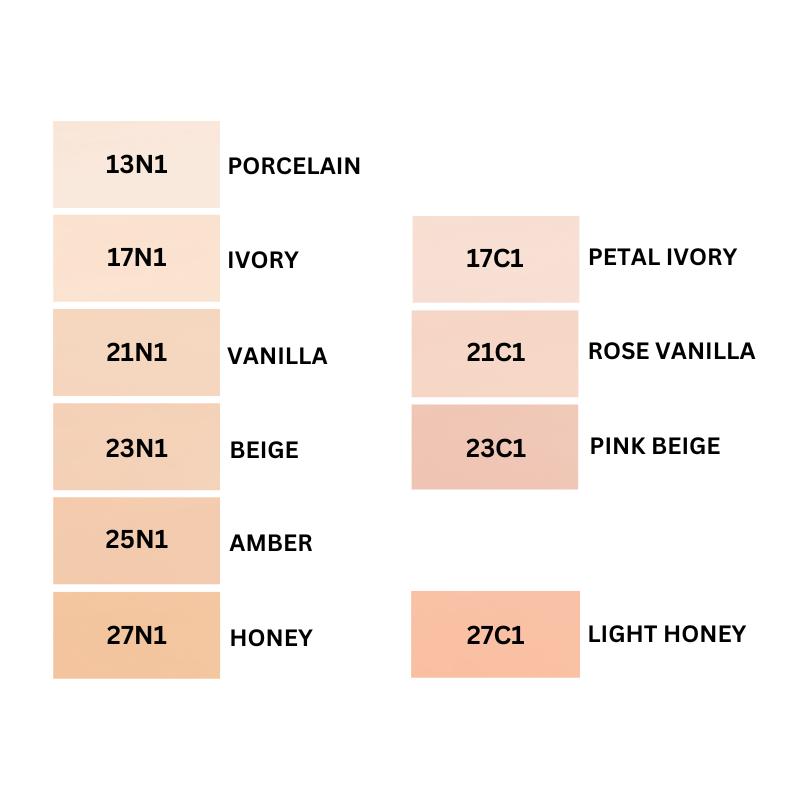 Black Cushion Foundation Duo 23C1 Pink Beige SPF34/PA++15g Only Refill Korean Luxe