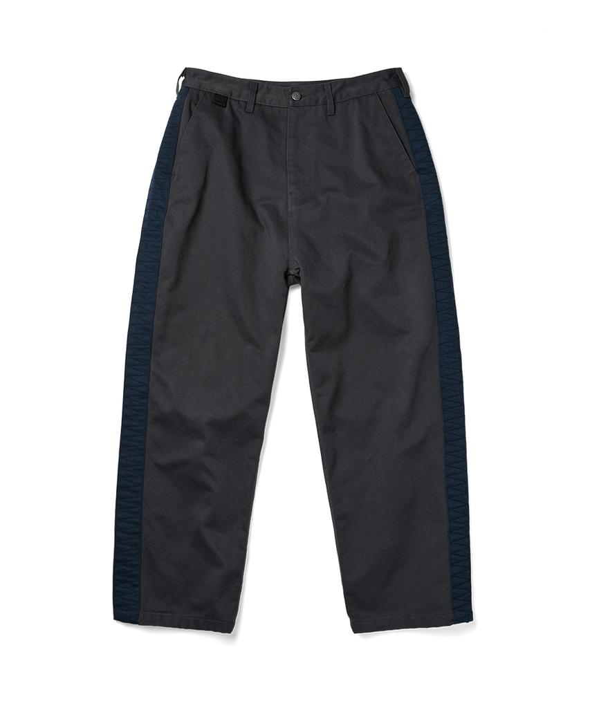 YESEYESEE Side Stripe Work Pants Charcoal