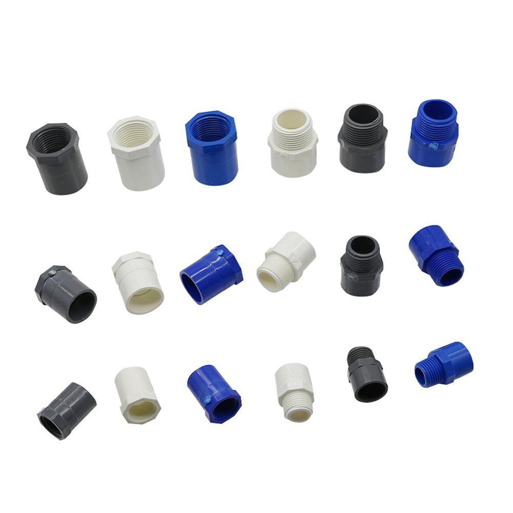 1/2" 3/4" 1" внутренняя/наружная резьба для внутреннего диаметра 20/25/32 мм ПВХ-соединитель фитинг для водопровода ПВХ-адаптер для ремонта шланга с резьбой BSP