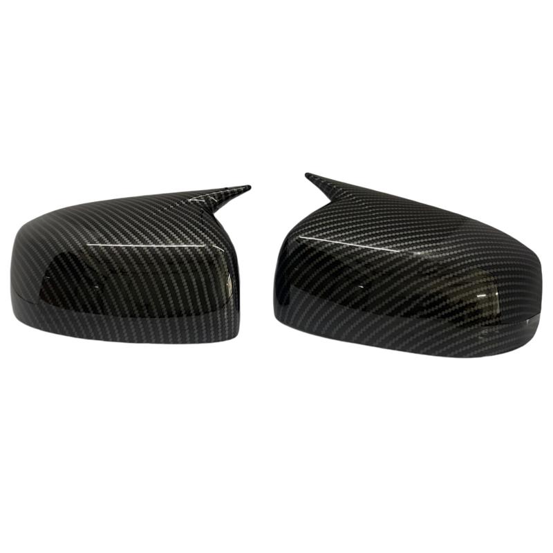 For Mitsubishi Lancer X 10 EX EVO 2013-2016 M Style Black/Carbon Side Door Rearview Mirror Cover Cap Trim Shell Sticker Car