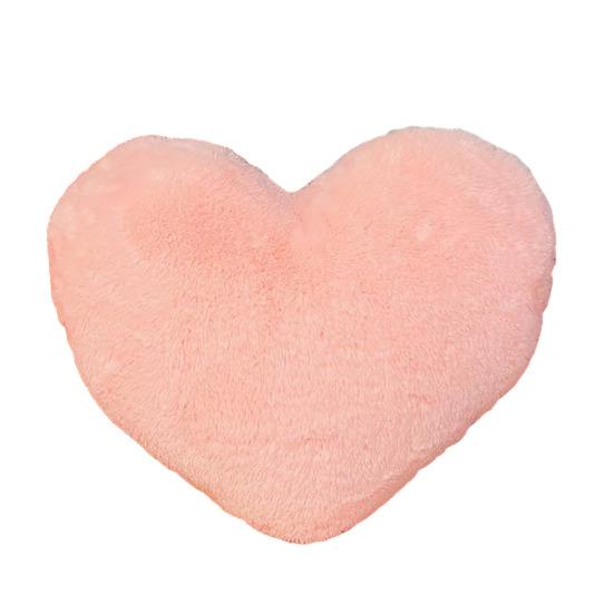 Plush Pillow Adorable Heart Shaped Cushion Soft Comfortable Fluffy Throw Pillow for Home Bedroom Decoration