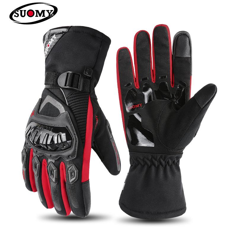 SUOMY Winter Waterproof Guantes Moto Motorcycle Gloves Men Women Autumn Motocross Biker Glove Touch Screen Cycling Luvas M-XXL