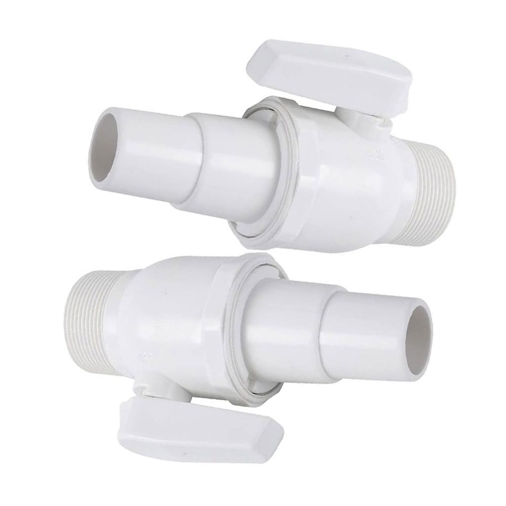 Efficient 2 Way Pool Filter Replacement Non-Corrosive Valves Ball Valves Replacement Easy Installation for Pool Plumbing