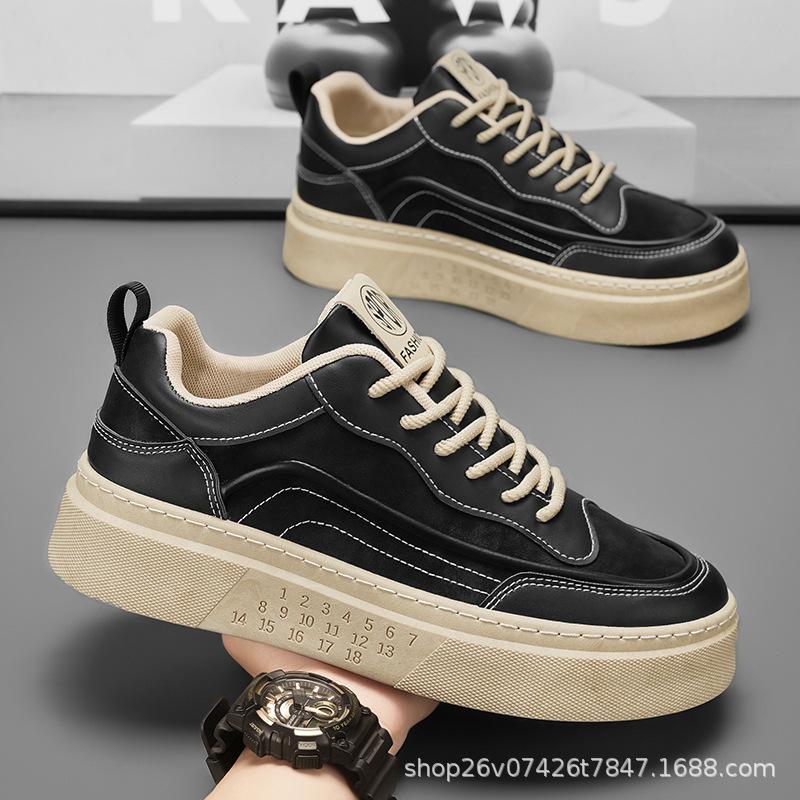 Весенние мужские туфли новые дышащие маленькие белые туфли мужские студенческие трендовые универсальные туфли на платформе спортивные повседневные туфли для серфинга модная обувь