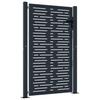 vidaXL Gartentor Anthrazit 100x125 cm Stahl Quadratisches Design