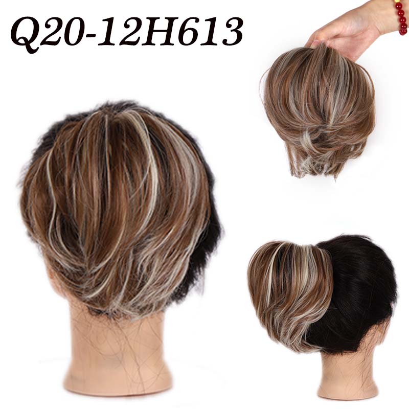 Модные булочки для наращивания волос, эластичные синтетические грязные резинки для волос, шиньон, эластичная лента, шиньоны для женщин