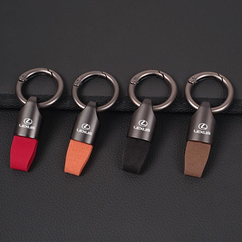 Car Key Ring Waist Buckle Suede Keychain Pendant For Lexus F-SPORT ES RX NX LS UX LM LX GX LC RZ IS CT GS RC HS SC TX LBX IS300