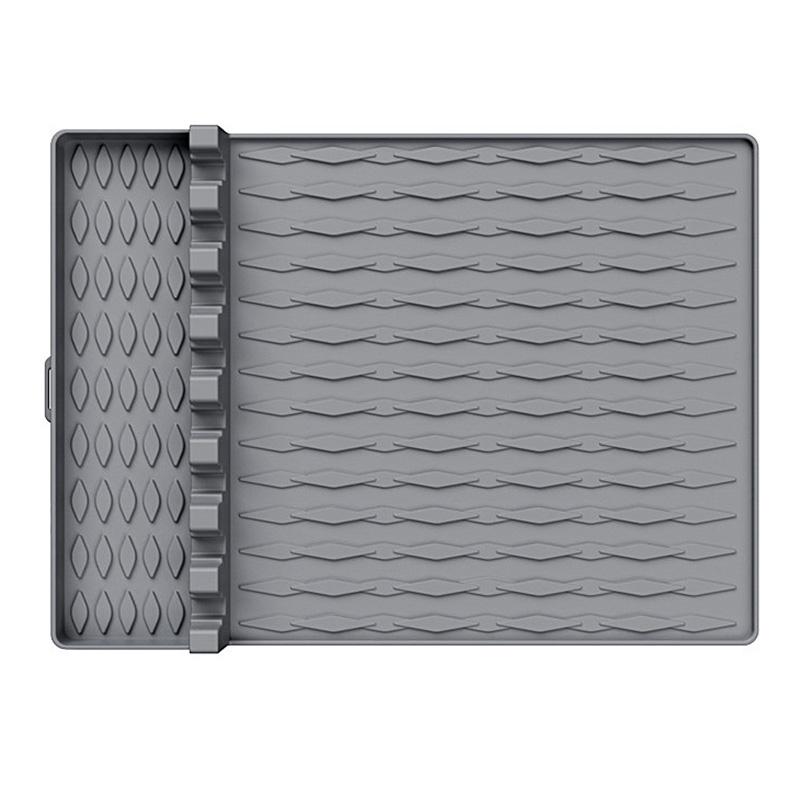 Camping BBQ Tools Silicone Mat Barbecue Grill Utensil Holder Mat