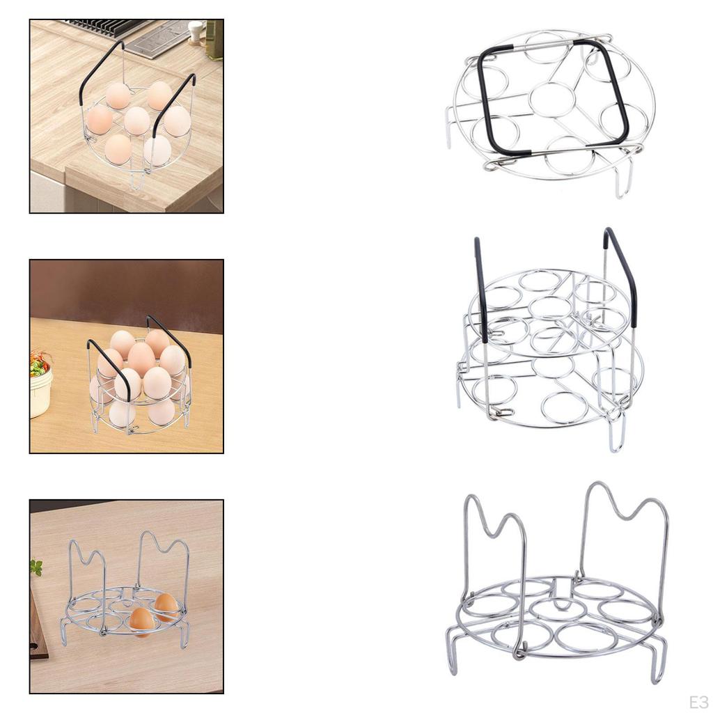 Egg Steamer Rack Steaming Stand Accessories Cooking Gadget Simple, Stainless Steel, Eggs