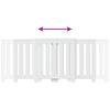 White Radiator Cover 205 x 21.5 x 83.5 cm Wood Based Material