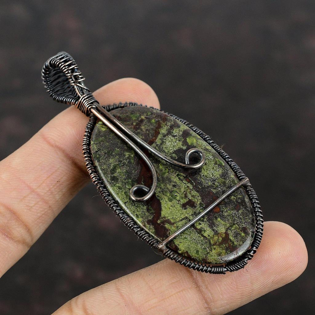 Подвеска «Древо жизни» из драконьего кровавого камня, медная проволока, обернутая драгоценным камнем, ручная работа, уникальный дизайн, кулон, подарок для мамы, ювелирные изделия из медной проволоки