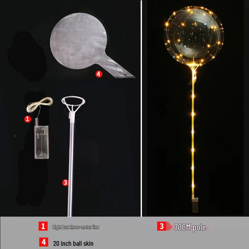 Светящийся шар Бобо - Прозрачный светодиодный светящийся шар для детских игрушек и свадебных украшений