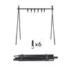 Foldable  Tripod Hanger For Camping Kitchenware Storage Hook Portable Barbecue Tool Bracket