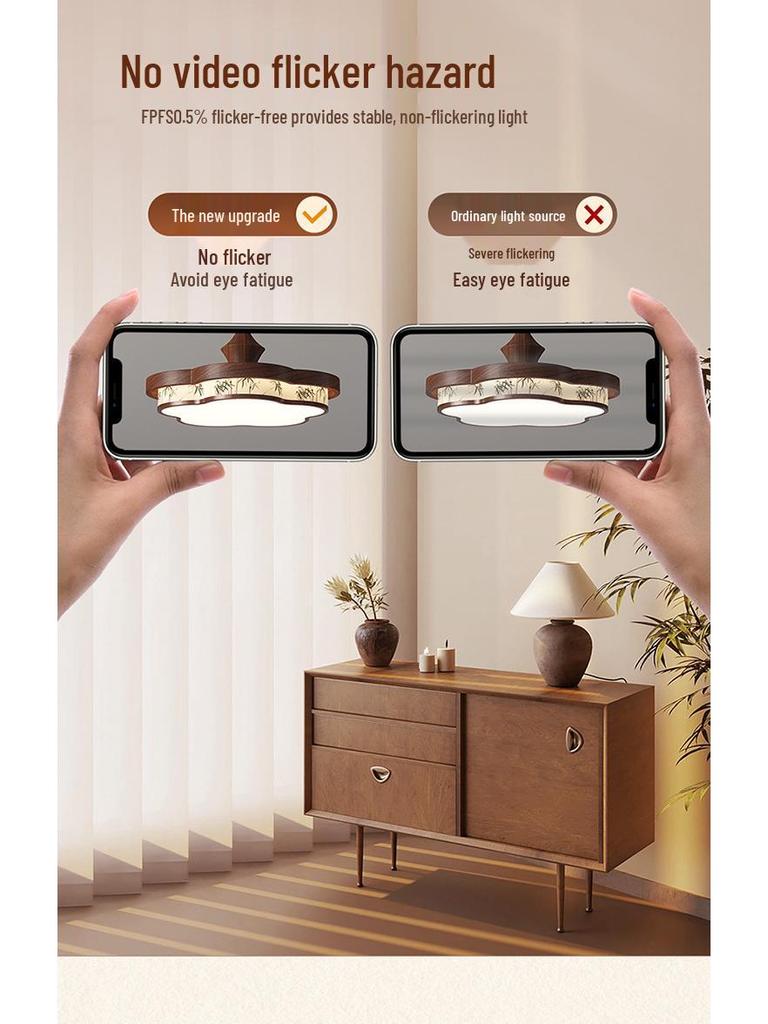 Бамбуковая ткань, люстра для столовой или спальни