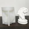Скульптура головы лошади, силиконовая форма, Нелипкая многоразовая 3D голова лошади, свеча, пластырь, художественное изготовление смолы, сделай сам, форма для мыла, ароматических свечей, принадлежности для рукоделия