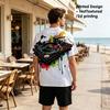 Mens Short Sleeve T-Shirt, Urban Street Style Polyester Tee, Soft & Comfy Versatile Basic for Everyday Casual Wear