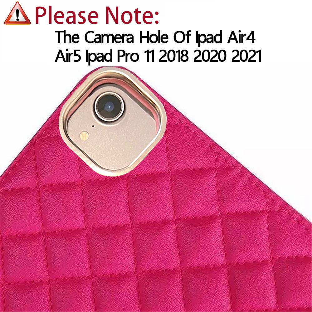 Чехол Funda для iPad 7-го 8-го 9-го 10-го Поколения iPad Air4 Air5 iPad Pro11 Air11 A16 из Кожи Ягненка с Подставкой Smart Case iPad 9.7 Coque