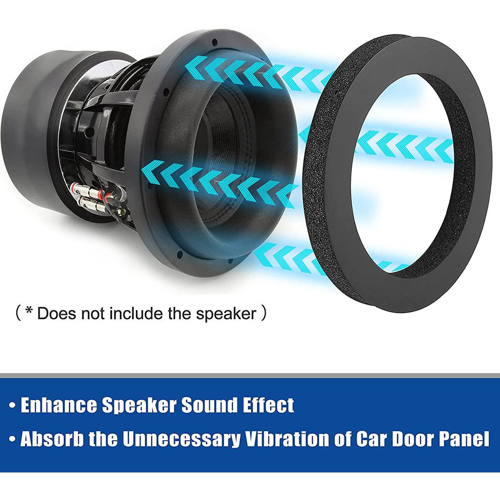 4 шт. Автомобильные дверные динамики, звукоизолирующие кольца, круглая накладка