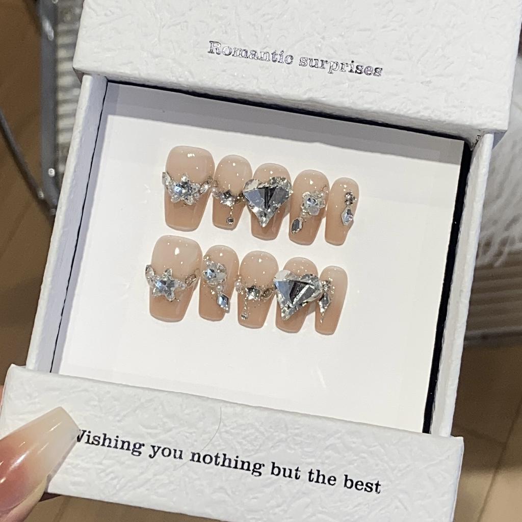 Moonlight Atmosphere Feels Silver Thin Flashing Fresh Small Diamond Provence Patch Wear