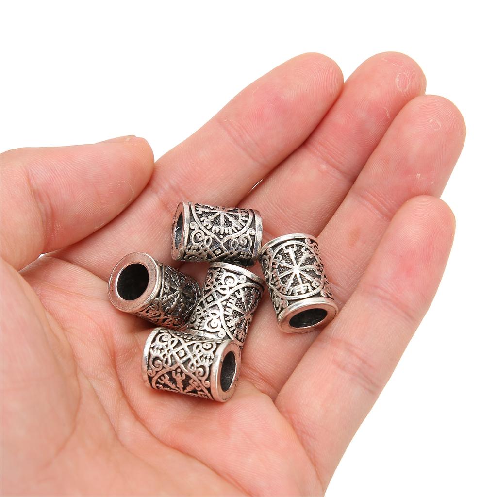 5 шт., трубочки для плетения волос, бусины, дреды, бусины для бороды, украшения для волос, аксессуары для плетения волос, ювелирные изделия «сделай сам»