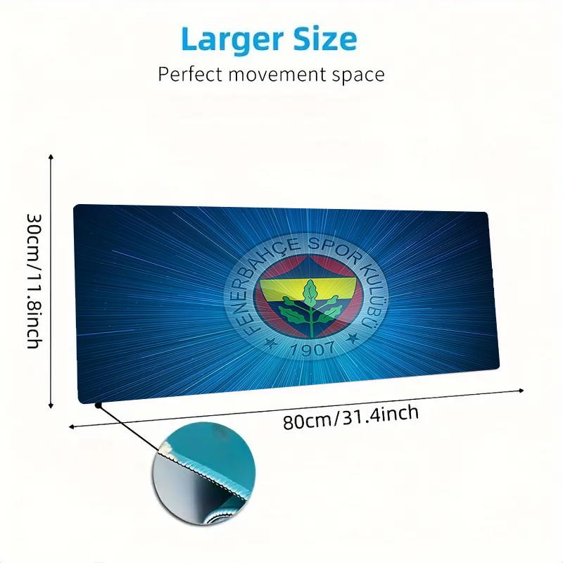Fenerbahce3 Print Cushion Non-slip Laptop Tablet Big Mousepad XXL Mat Mini PC Playmat With Lock edge