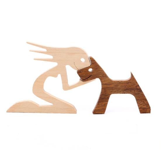 Пазл с именем семьи, милые статуи, любящие домашних животных, семейное единство, сувенир, украшение дома, деревянные головоломки, украшения