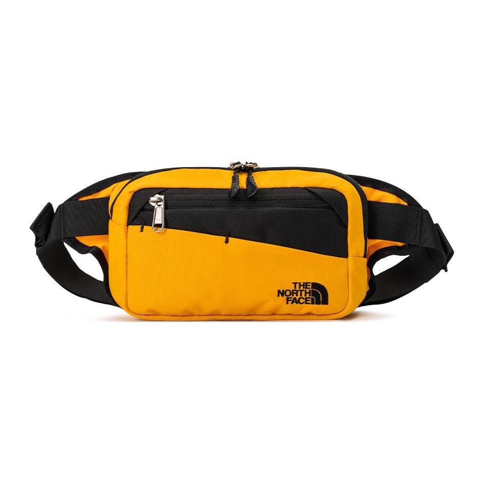 The North Face 2л Портативная поясная сумка на молнии для улицы Мужская поясная сумка Желтая Черная 2UCX-ZU3