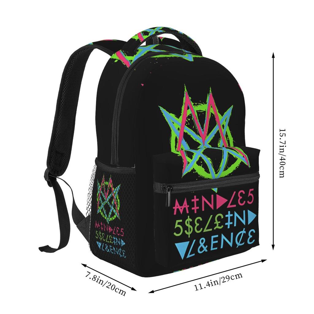 Группа Msi Mindless Self Indulgence Мерч Школьный рюкзак Школьная сумка Походный дорожный дневной рюкзак для мальчиков девочек Книжный рюкзак Сумки через плечо