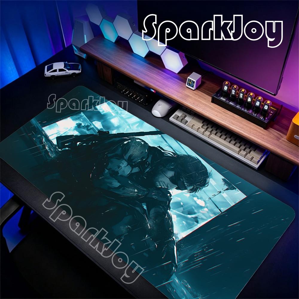 Xxl Games Metal Gear Solid Mouse Pad Pc Gaming Accessories Office Gamer Keyboard Desk Mat NonSlip Laptop Rubber Anime Mousepad