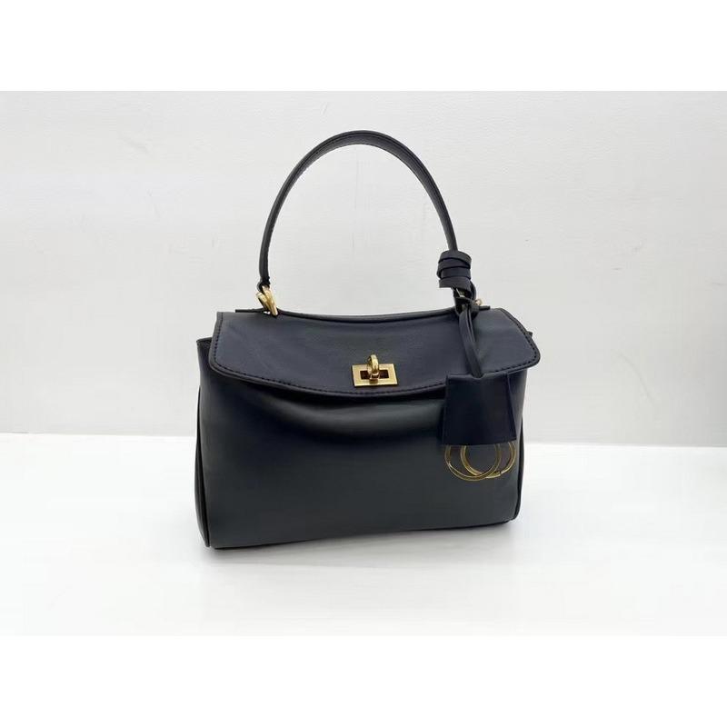 2025 New Genuine Leather Women's Bag R-D-O Top Layer Cowhide Buckle Tote Bag Fashion Trend Single Shoulder Crossbody Handbag