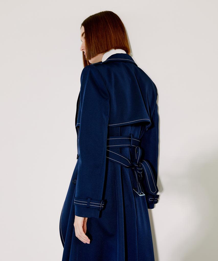 Chaenewyork The Tailored Trench Coat [Navy]