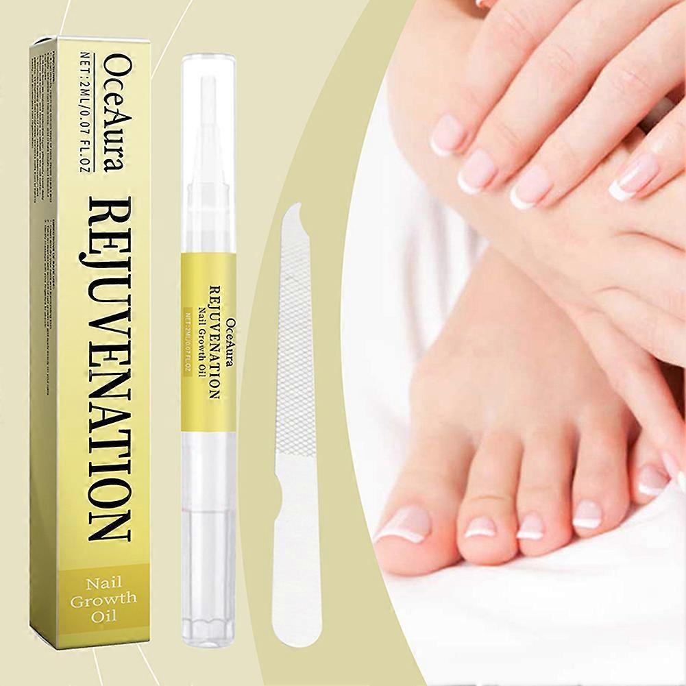 Rejuvenation Nail Growth Oil & Nail File Kit, Fast Acting Nail Strengthening Serum for All Nail Types