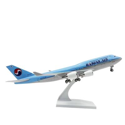 30СМ Масштаб 1/240 747 B747 Korean Airlines Литой смоляной модель самолета Модель самолета Наборы для сборки Игрушка с коллекционным декором