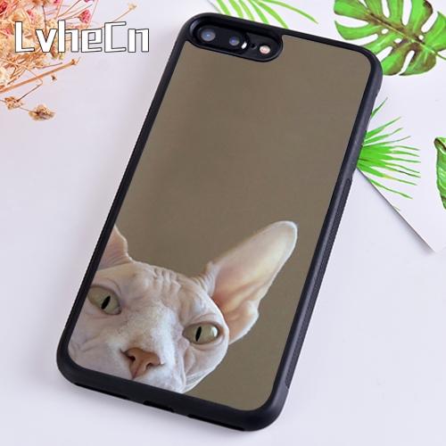 СМЕШНОЙ ГОЛЫЙ КОТ СФИНКС Чехол для телефона Для iPhone 17 Air 14 15 16 13 12 Max Чехол Для Apple 11 Pro Max 6S Plus SE2020